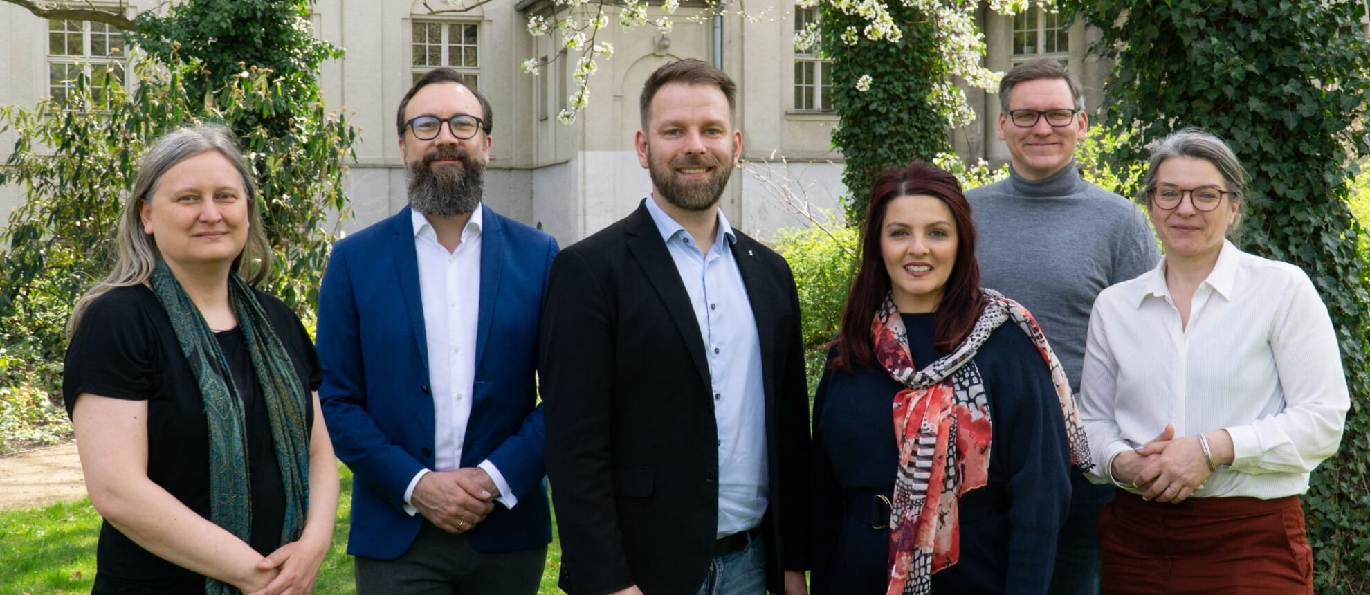 Der neue geschäftsführende Vorstand der SPD Treptow-Köpenick. Es fehlt Tasha Schedler.