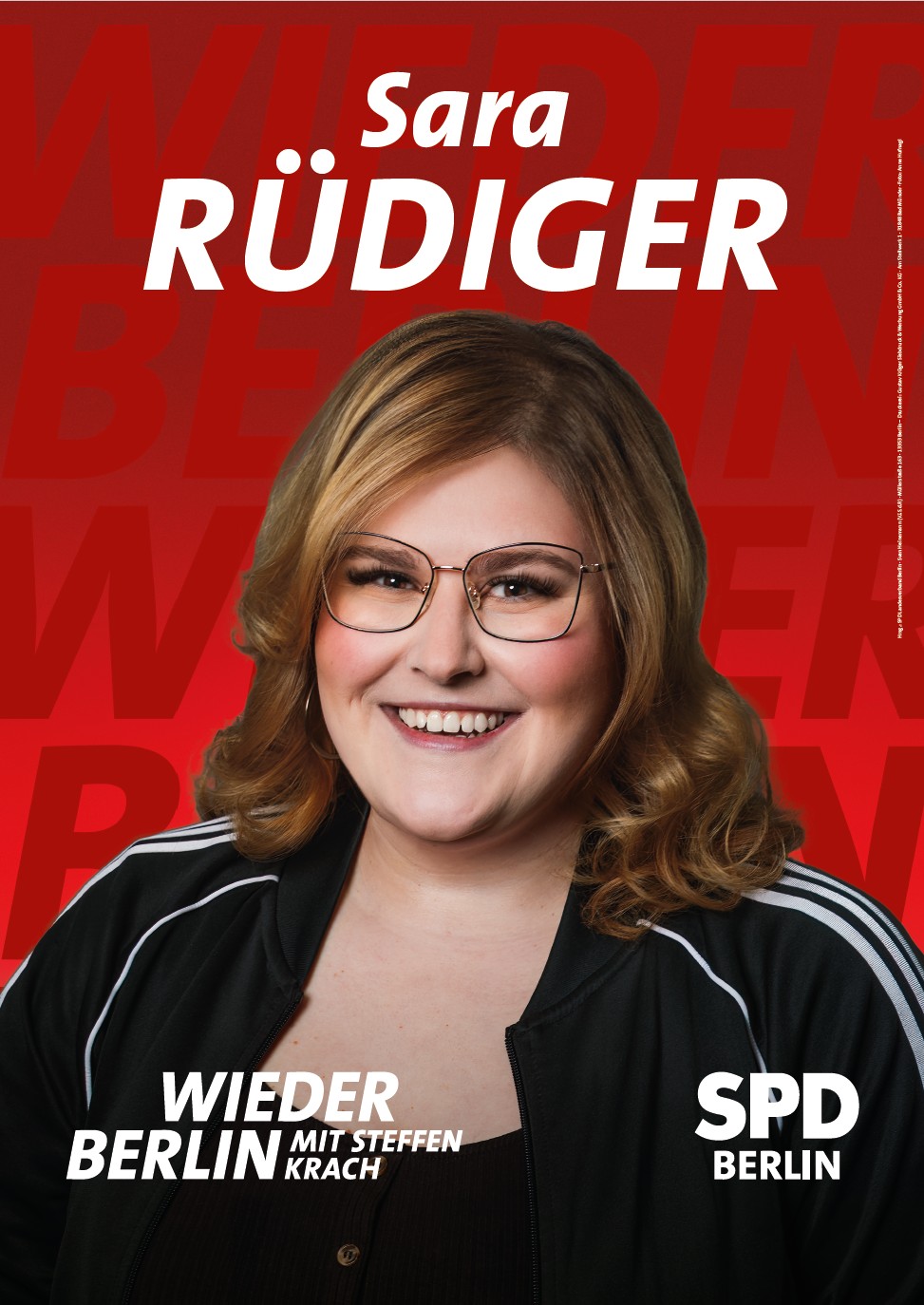 Sara Rüdiger ist SPD Kandidatin im Wahlkreis 6 in Treptow-Köpenick. Dies sind die Ortsteile Müggelheim, Allende-Viertel, Wendenschloß & Alt-Köpenick.