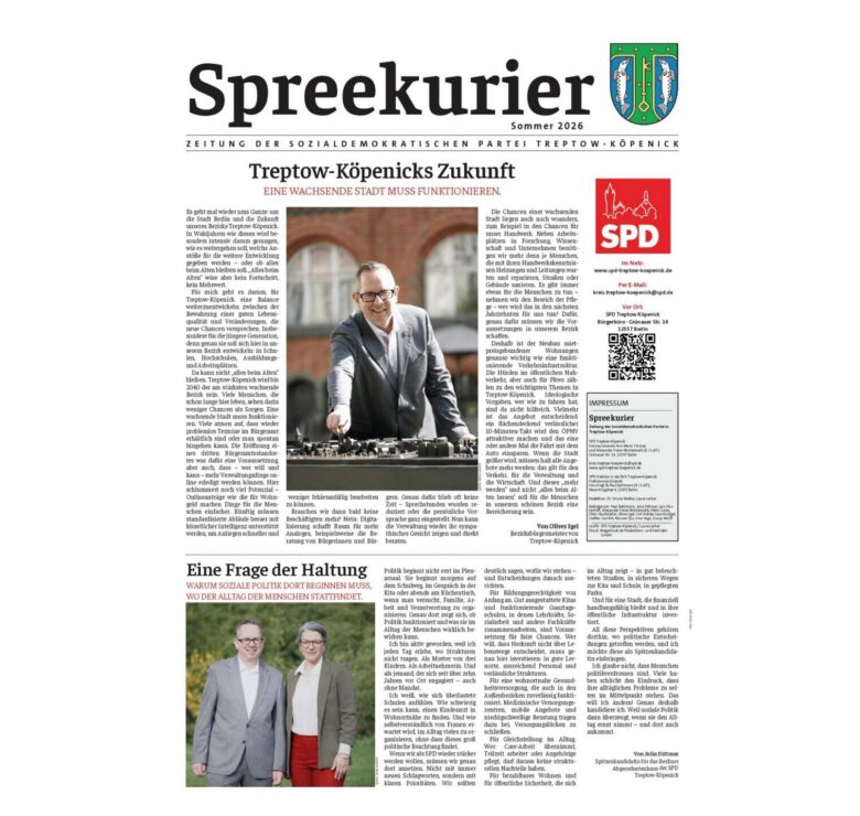 Spreekurier Ausgabe Sommer 2026